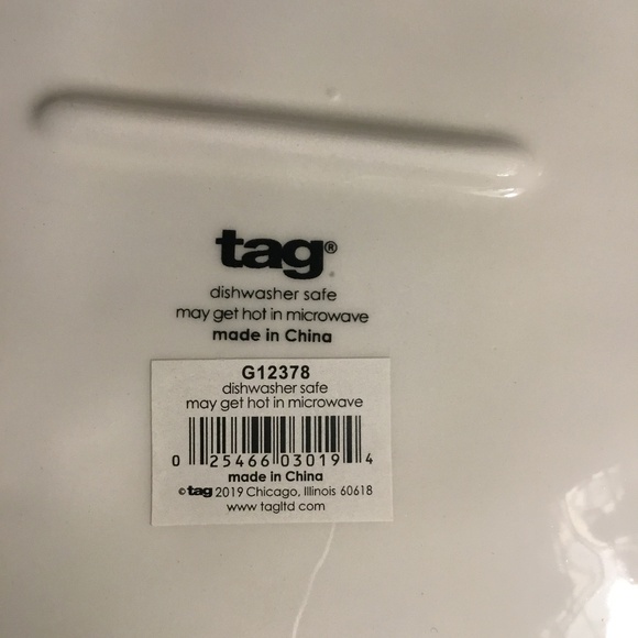 Tag ~ Winter Sketches Tree Platter ~ NWT - Picture 6 of 8